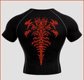 Men’s Gym Compression T-Shirt Printed | Body Hugging Fit | High Stretch Activewear | Workout Running Tee