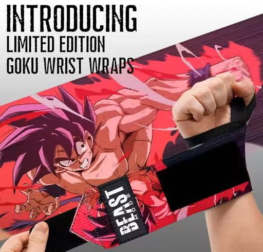 STEIGEN FITNESS Dragon Ball Anime Wrist Wrap For Gym, Wrist Band For Gym, Gym Hand Band, Wrist Support gym band strap For Men, Wrist Supporter For Gym, Gym Wrist Band, Weightlifting Wraps, Lifting Straps
